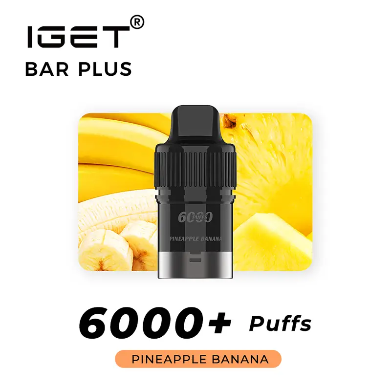IGET Bar Plus Pod 6000 Puffs - Pineapple Banana IGET Bar Plus Pod 6000 Puffs - Pineapple Banana