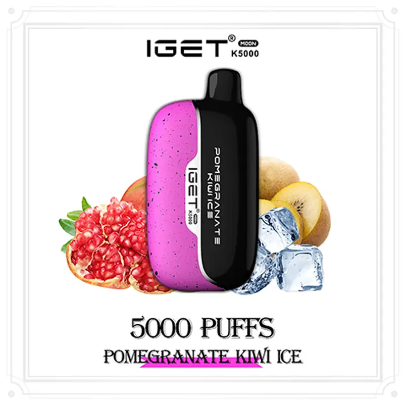Pomegranate Kiwi Ice - IGET Moon 5000 Puffs | New Arrival Pomegranate Kiwi Ice - IGET Moon 5000 Puffs | New Arrival